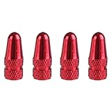 （ティーシーセレクト） TC-select エアバルブキャップ 自転車 英式 仏式 (赤)