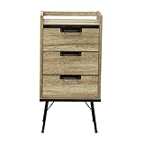 チェスト 棚 ラック キャビネット 幅46cm カラー：ミディアムブラウン