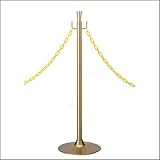 e-kanamono ロープパーテーションポール FPR-2207 ゴールドメタリック塗装