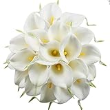 Luyue 造花 オランダカイウ 造花 花束　20本セット　結婚式 ホーム パーティー用　飾り