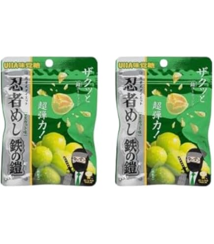 Amazon | UHA味覚糖 忍者めし 金の鎧 マスカット味 40g×4個 SNSで話題