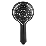 Asixx LEDシャワーヘッド 色が変わるシャワーヘッド 3色LED手持ちバスルームデジタル温度表示シャワーヘッド