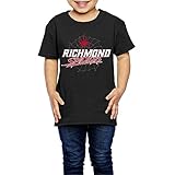プライベートカスタム ボーイとガール カッコイイ蜘蛛のロゴマーク Ｔシャツ 100%棉 Black Size 3 Toddler