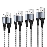USB Type C ケーブル 【4本セット】 タイプc ケーブル usb c 3A急速充電 スマホ 高速データ転送 ナイロン編み USB-A to USB-C 各種対応 iPhone 16/15 Samsung/Note/Huawei Sony Xperia Nintendo Switch/GoPro その他Android 機器対応 (1m+1m+2m+2m)
