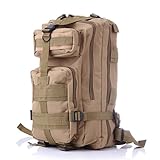 Elufly アウトドア迷彩リュック3P戦術的なバックパック小型パッケージ20L登山トレッキング (カーキ)