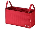 greenleaf-jp ベビーカーバッグ ドリンクホルダー かわいい 軽量 ベビーカー収納 簡単装着 マザーズバッグ バッグ (レッド)