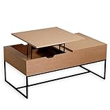 LOWYA （ロウヤ） テーブル ローテーブル 昇降式 引出し付き 突板 センターテーブル リビングテーブル 幅110cm 昇降時高さ68.5cm ナチュラル オーク