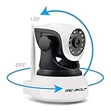 無線WiFiカメラ 100万画素 HD IPネットワーク監視カメラ,暗視撮影, 動体検知, ペットカメラ,ベビーモニター