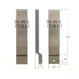 エスカッション（段差金具）　SS-49-3　段付金具（穴なし）118mm　ステンレス　板厚：3　入数：1・20　M4タップ穴