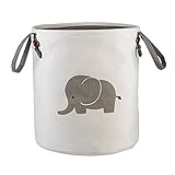 折りたたみ可能なストレージバスケット、Niceeshop ( TM )コットン折りたたみ式ラウンドホームオーガナイザー/ Laundry Bin /ランドリーバスケット/ランドリーバスケット/ストレー