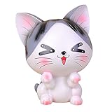 Baidecor樹脂Excited Cat Money Box Piggy Bank