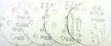 Astral ダブルアクション マジック ペーパー サンダー用 125mm 6穴 各種 100枚 セット (400＃/600＃/800＃/1000＃)