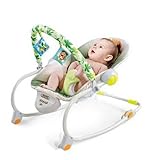 バウンサー赤ちゃん ロッキングチェア レジャーチェア 音楽 背もたれ高さの複数調整 背骨を保護する 電気エネルギー インテリジェントな 柔らか,Green