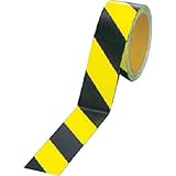 ユニット 蛍光反射テープ 黄/黒 黄部反射 45mm幅×10m巻 86460