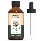オーガニックジング ココナッツオイル 30ml (1.01液量オンス) – スキンケア、ヘアケア、手作り化粧品、石鹸やクリームのブレンドなど、多目的に使える万能キャリアオイル