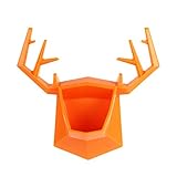PAWACA HangingストレージボックスクリエイティブAntler形状ラックWall Hanging OrganizerジュエリーのコンテナホームバスルームHen Office壁