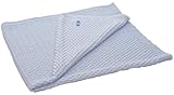 Wallaboo Baby Blanket Eden, Sky Blue by Wallaboo