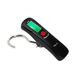 RUNACC デジタル吊り下げ秤 フィッシングスケール デジタルスケール 携帯式 最大50kg 高精度 軽量 便利 家庭用 風袋引き機能 (B)