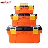 ツールボックス& Organisers 25.5 x 12 x 10cm, 32 x 18 x 15cm, 42 x 23 x20cm オレンジ 43237-2