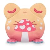 Teeturtle リバーシブル 4インチ カエル ぬいぐるみ - 神秘的なキノコ - キュートでかわいい柔らかいぬいぐるみ