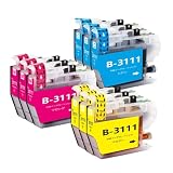 LC3111 ブラザーbrother用互換インクカートリッジLC3111Cシアン LC3111Mマゼンタ LC3111Yイエロー各3本 合計9本 対応機種：DCP-J582N J982N-W/B J978N-W/B J972N J973N-W/B J572N J577N J903N J893N J898N J998DN J998DWN J738DN J738DWN J981N