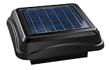 Broan 345CSOBK Curb Mount Solar Powered Attic Ventilator, 28-Watt, Black by Broan