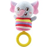 aijiaye My First Soft Rattleおもちゃ、毒性ファブリックBaby Animal Plush Soft Rattleおもちゃを0に36か月男の子女の子
