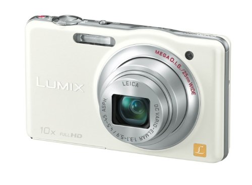 Panasonic Digital Camera Lumix SZ7 10X 14.1 MP White DMC-SZ7