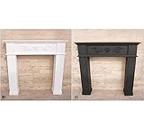 マントルピース【MPR1000-T WH BK】暖炉 飾り棚 店舗什器 フォトスタジオ (BK)