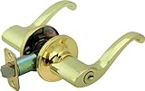 凡例809109スクロールスタイルレバーハンドルエントリフロントドアノブLeverset Lockset、us3真鍮仕上げ