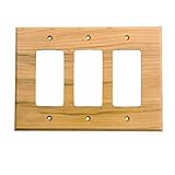 Sierra Lifestyles Traditional Switch Plate, 3 Rocker, Rustic Switch Plate Hickory by Sierra Lifestyl