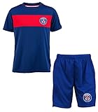 Paris Saint – サンジェルマンシャツと短パンKids公式コレクションFootball Ligue 1、男の子、ブルー ブルー
