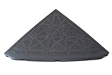JOTO 段差解消スロープ カーステップ 高さ15cm用 コーナー 1枚 幅40cm×奥行40cm ダークグレー CSC-150DG