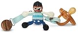 Finn + Emma Organic Cotton Baby Boy Rattle Pacifier Holder - Jack the Sailor by Finn + Emma [並行輸入品]