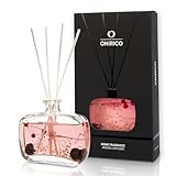 [オニリコ] 生花入り リードディフューザー Selene 100ml, ブラックチェリー, ルームフレグランス ベッドルーム バスルーム リビングルーム 誕生日 記念日 芳香剤 プレゼント