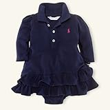 ラルフローレン [女の子0～9か月]ポロラルフローレン ポロワンピース[ネイビー]並行輸入品