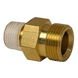 LASCO 60-1057 Pressure Washer High Pressure,Karcher 22MM Adapter Fitting X 3/8-Inch Brass Male Pipe 