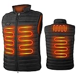 電熱ベスト 加熱ベスト ヒートジャケット 前後4箇所発熱 USB充電式 加熱服 3段階温度調整 保温防寒 水洗い 防寒ベスト 急速発熱 ヒー