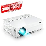 GooDee プロジェクター 1920*1080リアル解像度 4000ルーメン 台形補正 ネイティブ 1080PフルHD＆1677万色 パソコン/スマホ/タブレット/ゲーム機接続可能 USB*2/HDMI*2/AV/VGA対応 スピーカー２つ内臓 ホーム/ビジネスプロジェクター 日本語取扱書