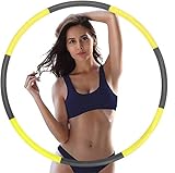 Closetique フラフープ 大人用 サイズ調整可 組み立て式 ダイエット 体操用品 ウエスト くびれ 引き締め 有酸素運動 サイズ調整