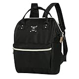【ベビーアムール】Bebamour リュック 口金入り ミニリュック キッズ レディース 小サイズ 通園通学 アウトドア リュックサック ディパック おしゃれ (ブラック小)