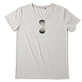 D.fesense トロンプルイユパパTシャツ/M/杢グレー AP783690702