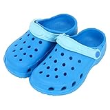 不二貿易 EVAサンダル 20~21cm ツートン ブルー スカイブルー