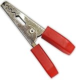 24 Piece #3 Alligator Clips withRed PVC Coating On Both Sides by ToolUSA