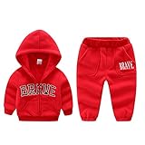 Zhhlaixing Infant ベビー Casual 衣類 セット,Unisex Kids 2 piece Long-Sleeved Zipper Hoodies+Pants Outfits