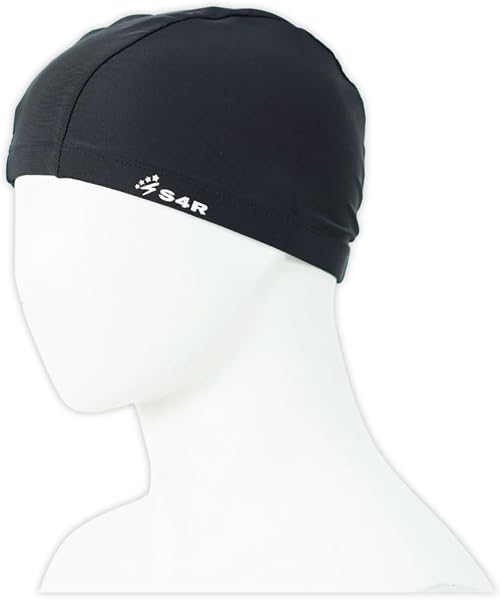 S4R(エスフォーアール) スイムキャップ 水泳帽 水泳キャップ スイミングキャップ 大人 子供【ゆったりサイズで圧迫感ゼロ!】レディース メンズ (競泳・フィットネスに最適!) スイミング 帽子 55cm~66cm - 1