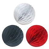 SUNBEAUTY 15 cm / 20 cm 6個ミックスサイズ混合カラーハニカムボールウェディングパーティーベビーシャワーの装飾 HBD-3
