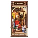 つくるんです® 日本語説明書付 3D ウッドパズル ブックヌックシリーズ (路地裏の古書店)