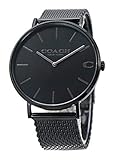 コーチ COACH 腕時計 メンズ チャールズ Charles 41mm ブラック文字盤 ステンレスメッシュベルト 14602148 [並行輸入品]