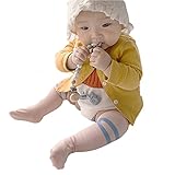 Zafina ベビーソックス　脱げにくい　ハイソックス　靴下　防寒　ストライプ 柄　キッズコット靴下 (M(1~3歳), ピンク)